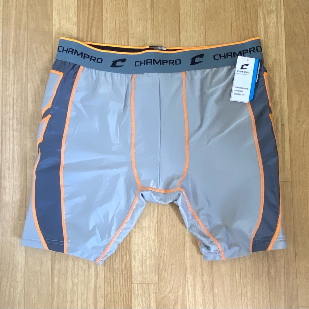 CHAMPRO Wind-Up Adult Men Baseball Padded Sliding ShortSize 2X Waist 36” NWT